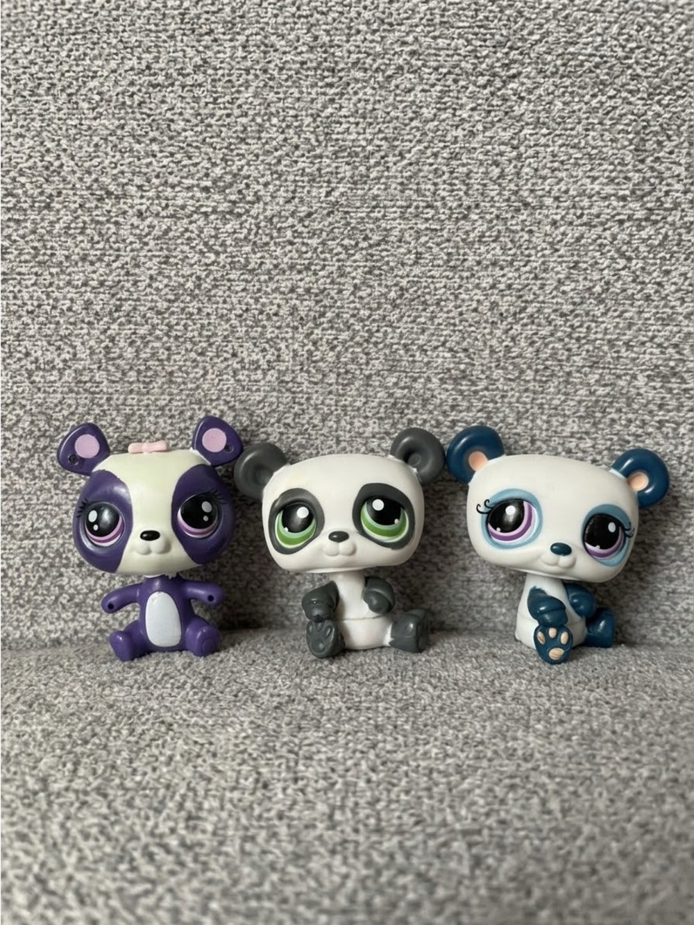 Authentic LPS Littlest Pet Shop Panda Bear Lot of 3 #250 #1021 #3620 Hasbro